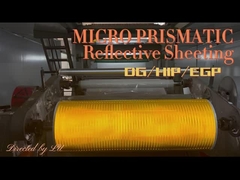 1.22*45.72m Rolo de filme retroprismático refletor para segurança rodoviária