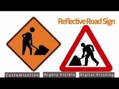 Fábrica Limites de velocidade personalizados Sinais de aviso regulamentares refletores metálicos Sinais de segurança