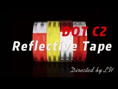 Automóvel de segurança Caminhão de bicicleta Estrada Rollos prismáticos DOT C2 fita refletiva auto-aderente