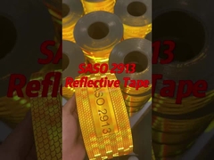 Saso metalizado aluminizado 2913 2 polegadas 25m 50m Retro reflectiva fita de visão para a Arábia Saudita