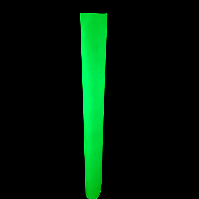 Película adesiva de vinil verde luminescente auto brilhante no escuro para sinalização de emergência