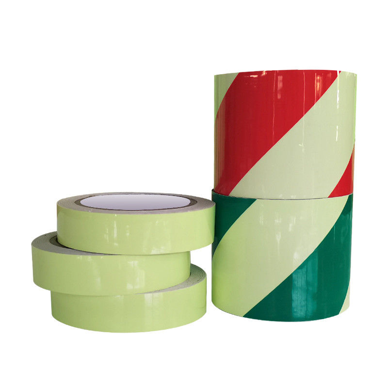 Material de PVC imprimível 6-8H Glow In The Dark Tape para sinal de saída