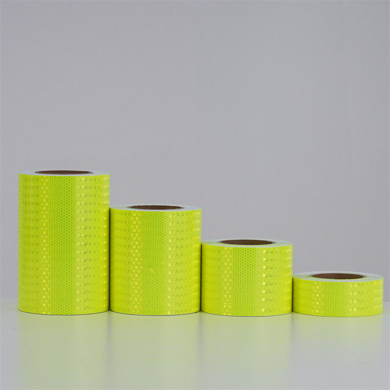 Faixa de marcação de segurança refletora amarela-verde fluorescente para reboque camião automóvel motocicleta