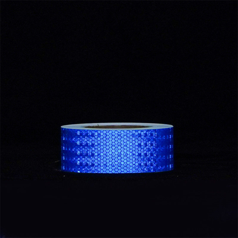 Carrinha de rede de cristal de PVC personalizada, fita adesiva de rádio refletora, branco amarelo, vermelho, verde, azul