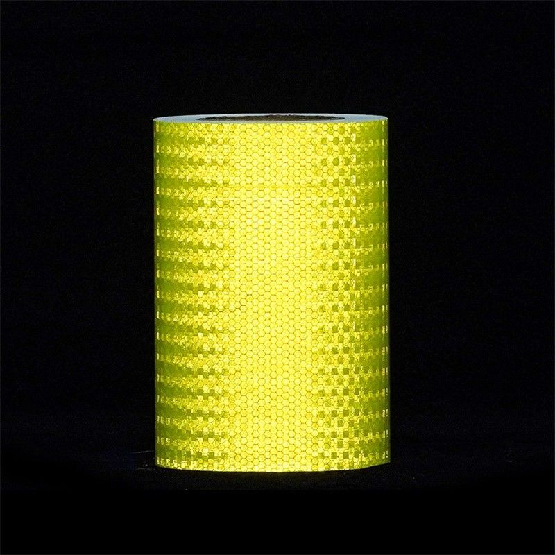Faixa de marcação de segurança refletora amarela-verde fluorescente para reboque camião automóvel motocicleta