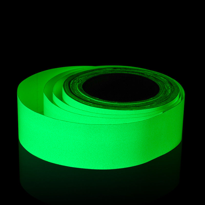 Película fotoluminescente verde imprimível Brilhante na fita escura Película luminosa para aviso
