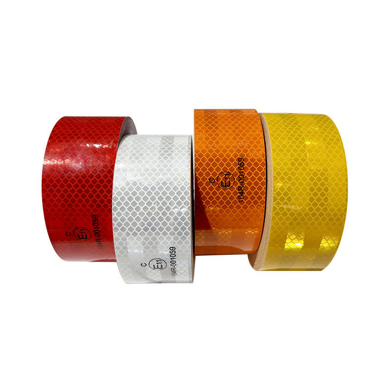Caminhão Emark 104R ECE fita refletora branco amarelo vermelho auto-aderente para a segurança do veículo