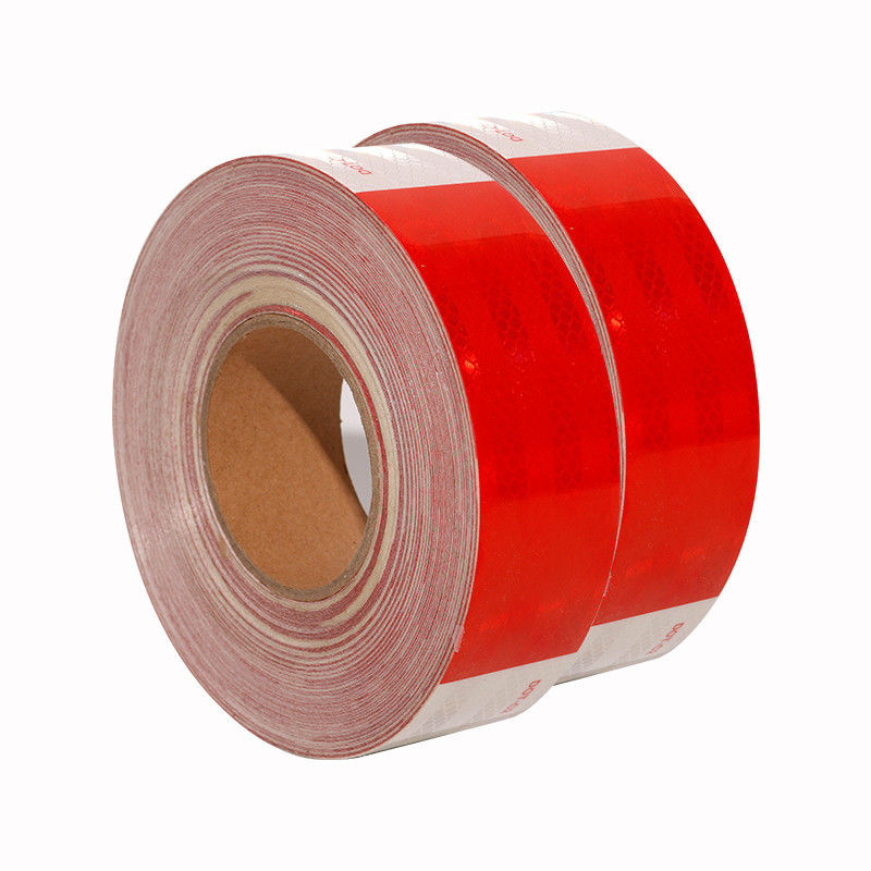 DOT-C2 Caixa de segurança refletora impermeável em vermelho e branco Adesivo visível para reboques Sinais de trânsito Produto