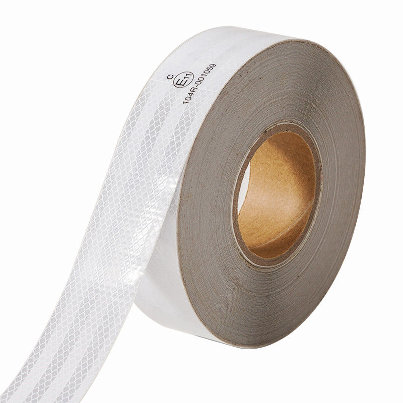 ECE 104 Acrílico Branco Vermelho Amarelo Faixa Refletora Prismática de Veículo Para Aviso de Segurança de Camiões