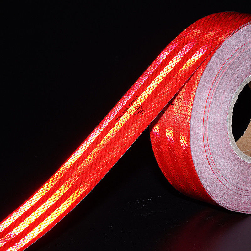 ECE 104 Acrílico Branco Vermelho Amarelo Faixa Refletora Prismática de Veículo Para Aviso de Segurança de Camiões