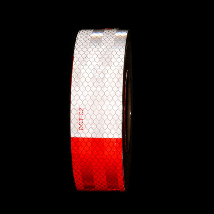 Caixa refletiva impermeável DOT-C2 Adesivo vermelho e branco para reboque, exterior