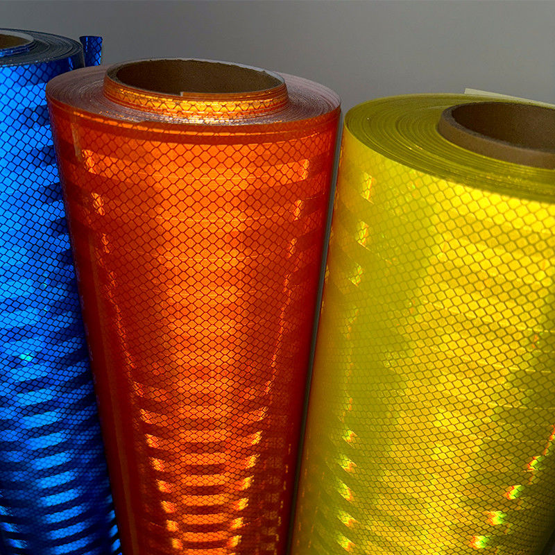 1.22X45.7m Alta visibilidade HIP Diamante Grau 3mqualidade Folha refletora de tipo micro prismáticoEco Solvente Impressão Arcílico para sinal de trânsito