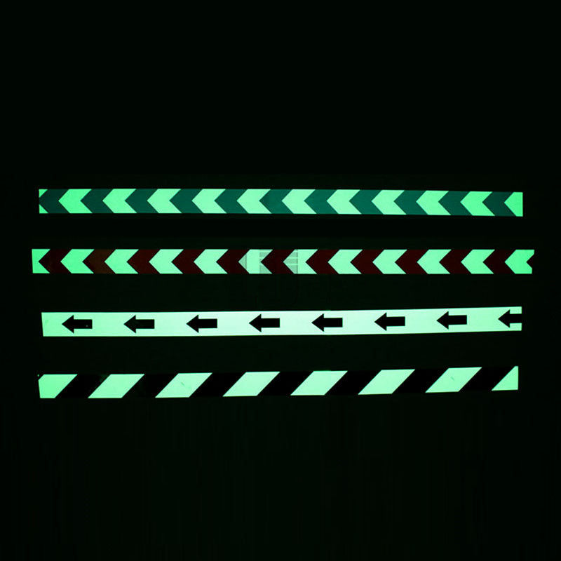 Alta visibilidade Brilho fluorescente luminoso no escuro Aviso de segurança 4-6h Tempo de brilho Fornecedor de rolos de vinil no escuro