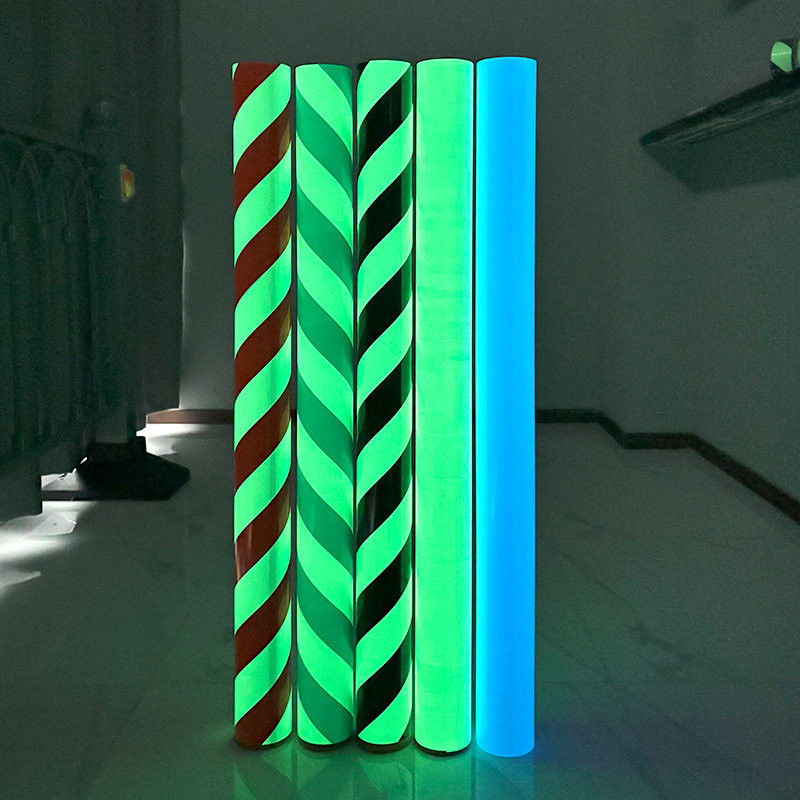 Película de vinil verde fotoluminescente brilhante no escuro para decoração