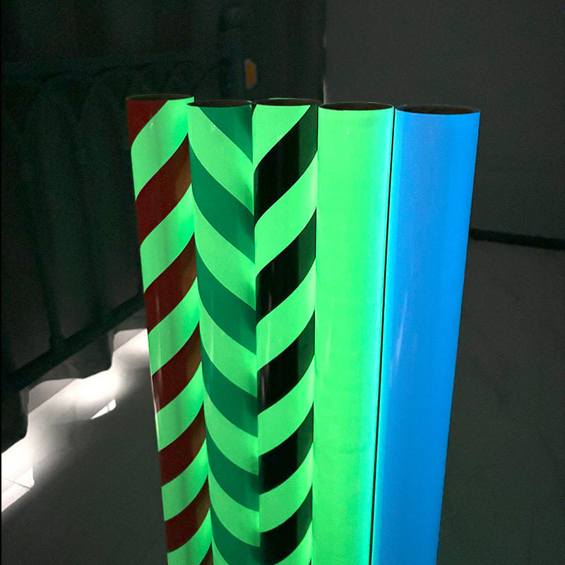 Película de vinil verde fotoluminescente brilhante no escuro para decoração