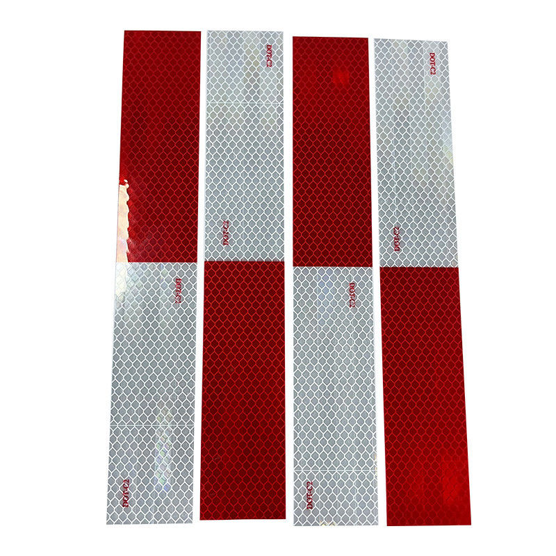 Pontos adesivos para camiões DOT-C2 Amostras Grátis Pontos adesivos para veículos Micro prisma Luz Retro Conspicuidade Fita refletora infravermelha