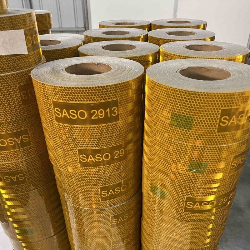 fita refletiva amarela para a Arábia Saudita com revestimento de alumínio