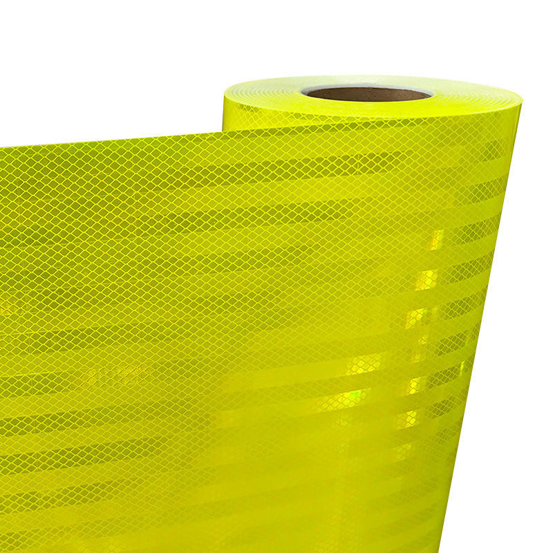 Folha retrorrefletora de alta intensidade prismática 1,22m*45,7m certificada 10 anos Micro prismática retrorrefletora para sinais de segurança rodoviária