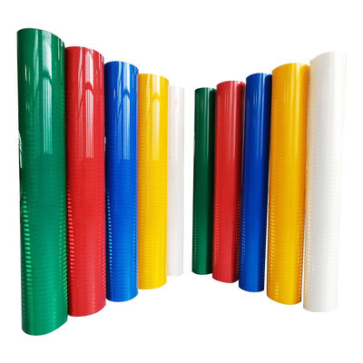 Bom preço 4x150FT Micro Branco Amarelo Alta Visibilidade Micro Grau Diamante Filme de Película Refletiva Vinil para Sinais de Trânsito ODM on-line