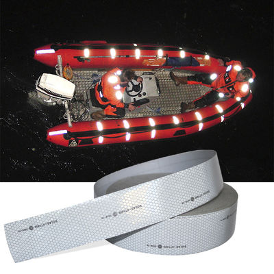 Bom preço 2in X 75ft Silver SOLAS Reflective Tape Faixa de aviso de segurança marítima para equipamentos marítimos on-line