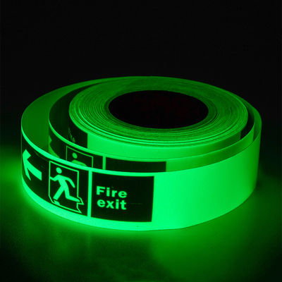Bom preço Impotente Noturno Auto-luminoso Fotoluminiscente Brilhante na fita de segurança escura on-line
