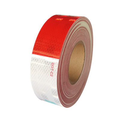 Bom preço Tela de reflexão Hi Vis Reflective Caution Dot Conspicuity Tape Vermelho e Branco on-line