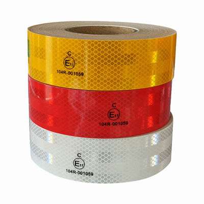 Bom preço 2 x 150 pés ECE 104 fita refletiva visível branco vermelho amarelo on-line