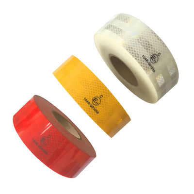 Bom preço PET vermelho visível ECE 104 Adesivo de fita refletiva para veículos on-line