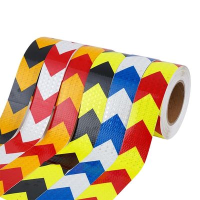 Bom preço Faixa de advertência refletora de seta de forte viscosidade Amarelo Vermelho Para veículos on-line