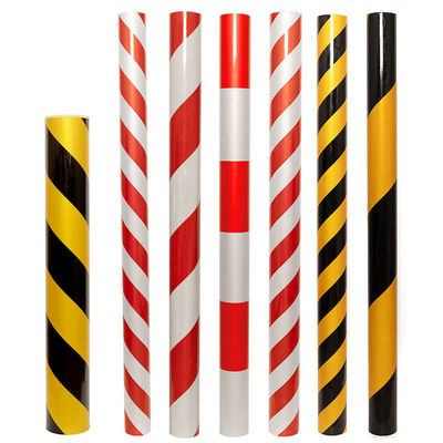 Bom preço Auto-aderente Chevron Reflective Vinyl Film Sheet Vinyl Roll Grau de publicidade on-line
