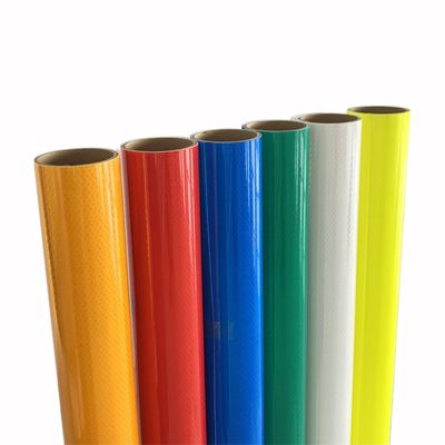 Bom preço Folhas de vinil reflector prismático de qualidade diamante, rolos, branco, amarelo, vermelho, verde, azul, cor fluorescente on-line
