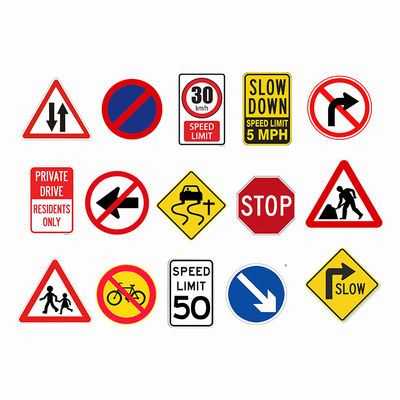 Bom preço OEM Metal Alumínio Slow Kids Reflective Road Street Signage Safety Placa de sinalização de trânsito on-line