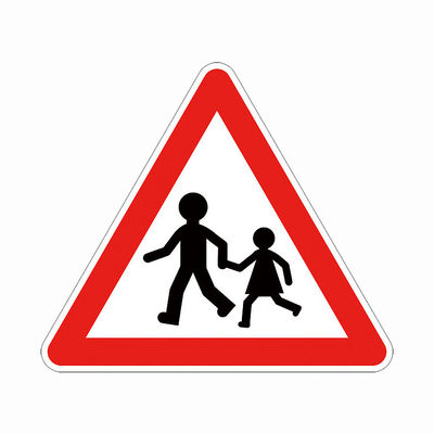 Bom preço Sinalização Rodoviária de Trânsito Reflexiva Personalizada em Metal de Alumínio, Sinalização de Aviso de Trânsito para Construção de Comboios on-line