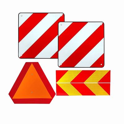 Bom preço Placa de Sinalização de Advertência de Marcação Refletiva de Veículo Placa de Marcação Traseira Refletiva para Itália Espanha on-line