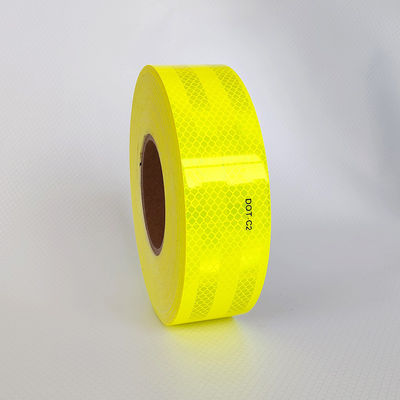 Bom preço Alta intensidade DOT C2 fita refletiva de marcação em reboques amarelo-verde fluorescente on-line