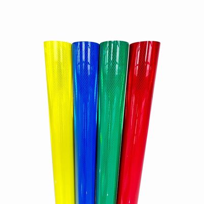 Bom preço Material de folhas refletoras de grau diamante PMMA Rolo de vinil para aviso de segurança on-line