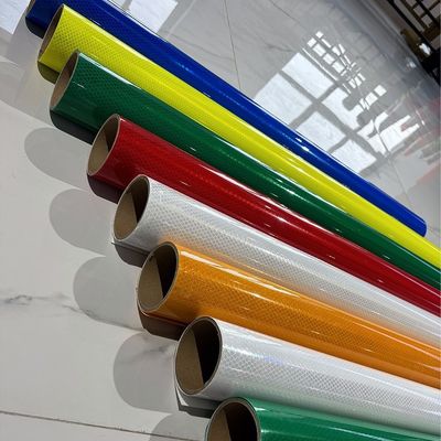 Bom preço 10 Anos Vinil refletor de cor fluorescente de grau diamante para sinalização de trânsito rodoviário on-line