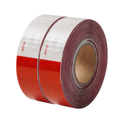 Bom preço Faixa refletiva à prova d'água DOT-C2 Faixa adesiva de viscosidade vermelha e branca para reboques on-line