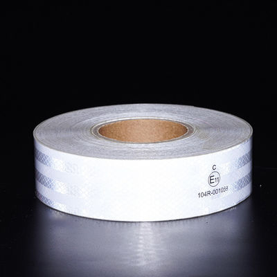 Bom preço 2 In*150 Ft Branco Amarelo Vermelho Rolo de Rádio ECE 104r Tela Refletora Prismática Para Veículos on-line
