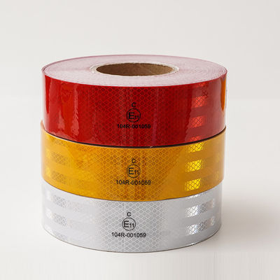 Bom preço Tela de viscosidade refletiva de alta intensidade prismática ECE 104R Branco Amarelo Vermelho on-line
