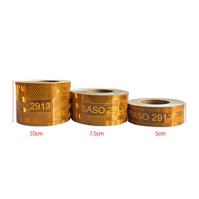 Bom preço SASO 2913 Amarelo Arábia Saudita Adesivo de fita refletora para a segurança dos camiões on-line