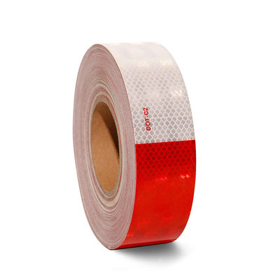Bom preço Adesivo à prova d'água DOT C2 Carrinhos vermelhos e brancos Trailers Safety Retro Reflective Tape on-line