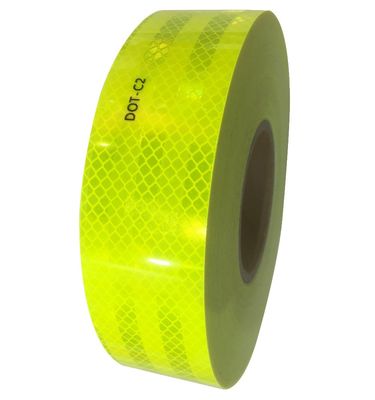 Bom preço Faixa de reflexo para veículos pesados DOT-C2 amarelo fluorescente on-line