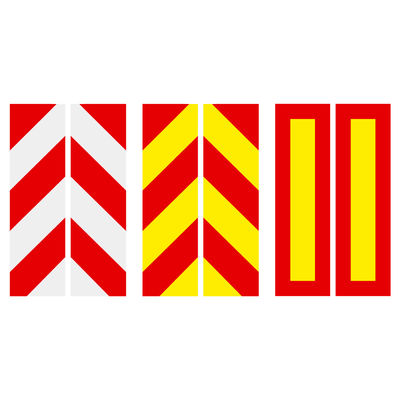Bom preço Certificação Rectangular Twill Veículo pesado placa de marcação traseira refletora Adesivo on-line