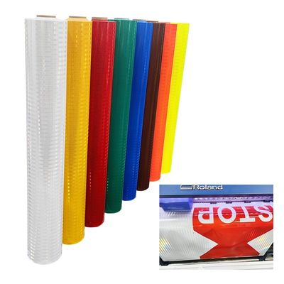 Bom preço Película refletiva prismática para sinalização rodoviária imprimível com eco-solvente e UV, garantia de 10 anos HIP on-line