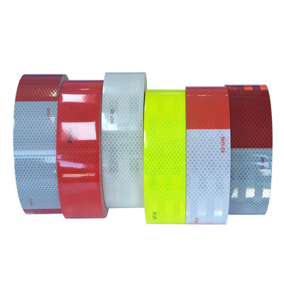 Bom preço Adesivo Refletivo Refletor Poliéster Refletivo ECE 104R DOT-C2 Caminhão Veículo Conspicuidade Fita Autoadesiva on-line
