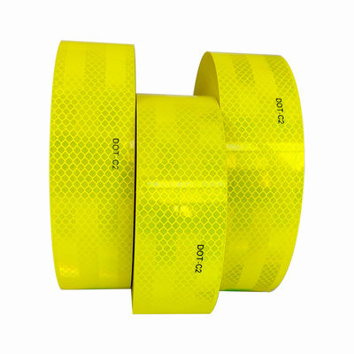 Bom preço Fluorescent Yellow-Green DOT C2 Retro Reflective Marking Tape for Trucks on-line
