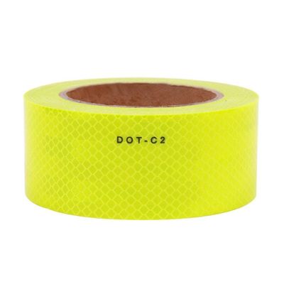 Bom preço High Intensity Fluorescent Yellow Green PMMA Micro Prismatic DOT C2 Reflective Tape on-line