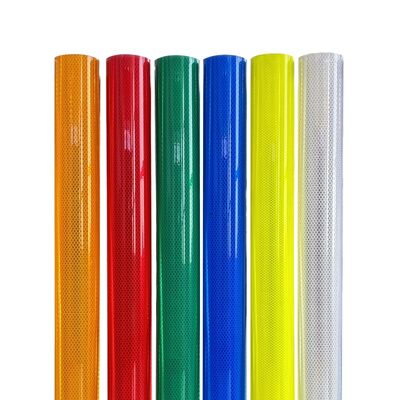 Bom preço Película refletiva de grau diamante com construção prismática de cubo completo e conformidade com ASTM D4956 Tipo XI on-line