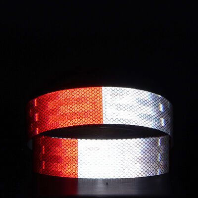 Bom preço 10 anos de vida útil fita visível vermelha e branca com tecnologia refletora micro-prismática para veículos on-line